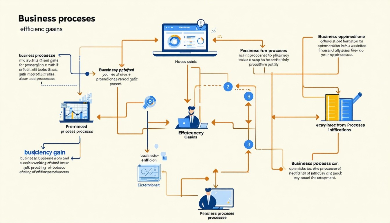 A dynamic flowchart illustrating optimized busines